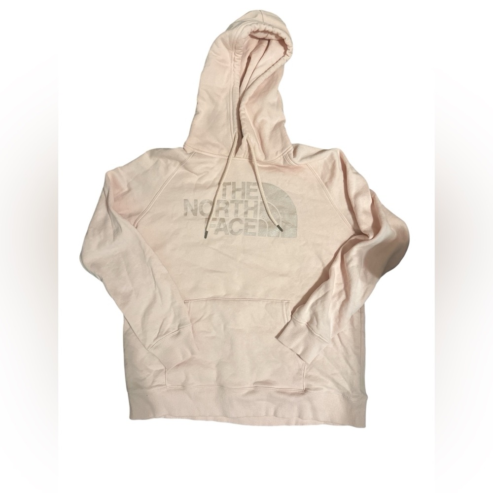 The North Face Light Pink Hoodie, Size: Large